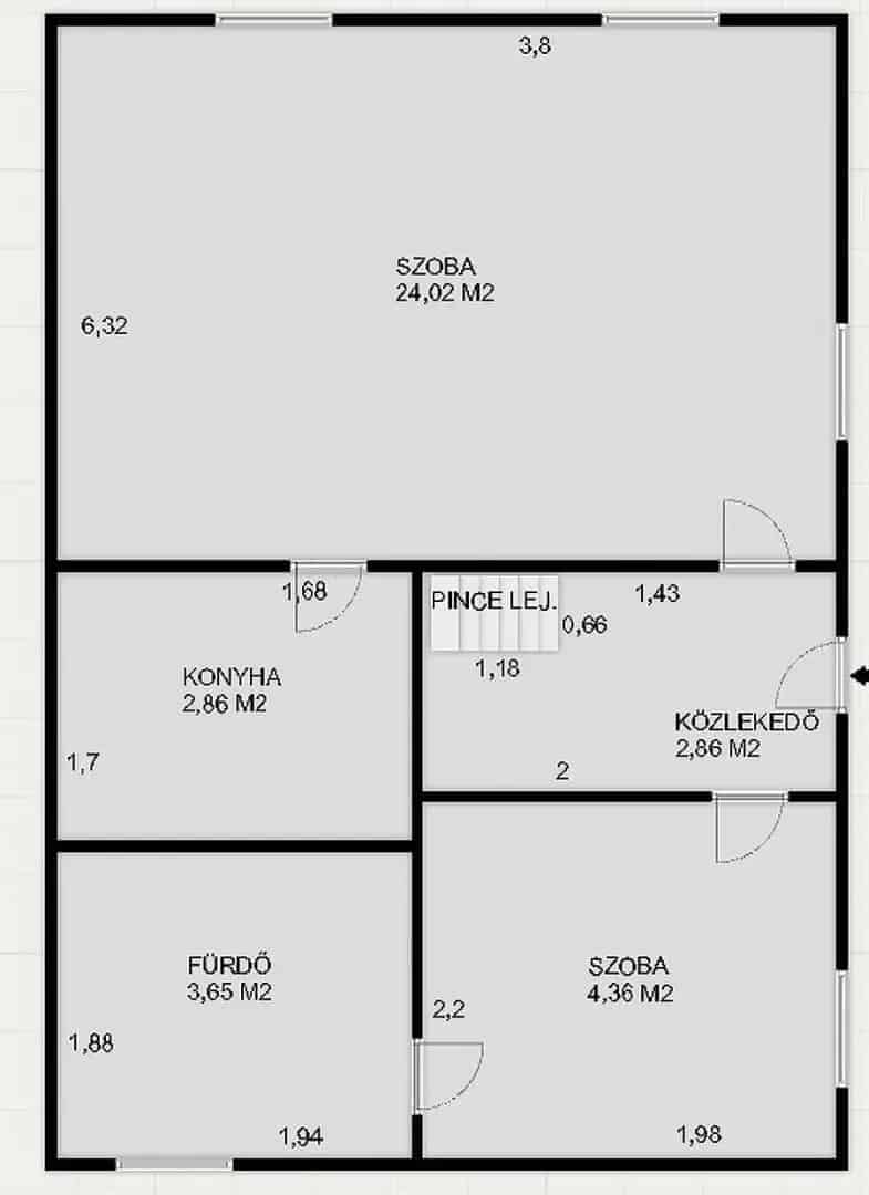 Felujítandó ikerházrész Rákospalotán 38 m2 2 szoba 68 m2 telek