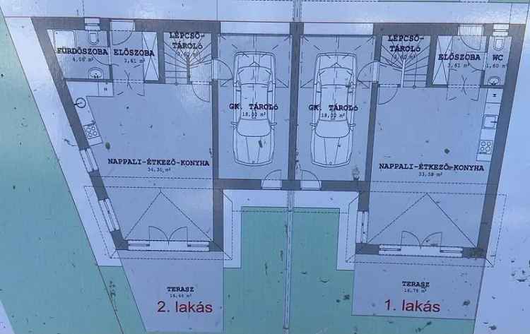 Új építésű ikerházfél eladó - 110 nm - 3 szoba - garázs - hőszivattyú