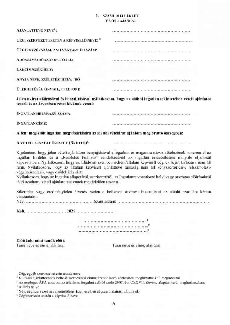 Kompolt 623 m2-es Telek Eladó - Árverés