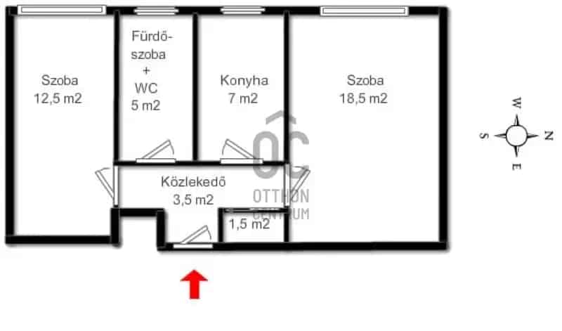 Nyiregyhazai elado lakás 48nm 2 szoba reszben felujitva
