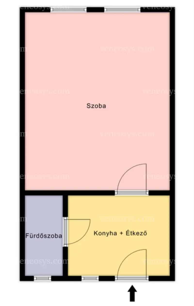 Felújítandó 1 szobás sorházi lakás Mosonmagyaróváron