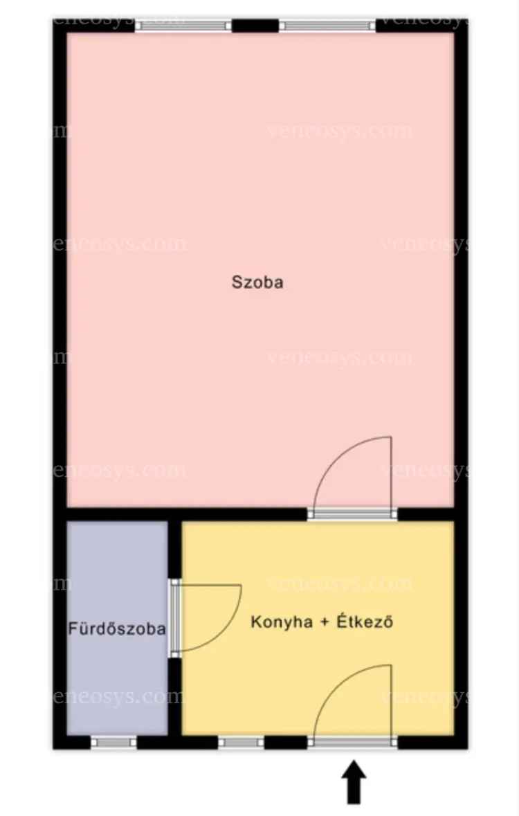 Felújítandó 1 szobás sorházi lakás Mosonmagyaróváron