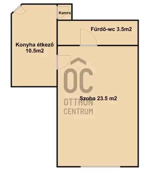 38m2-es Tégla lakás eladó Erzsébetvárosban - Galéria - Kiváló állapot