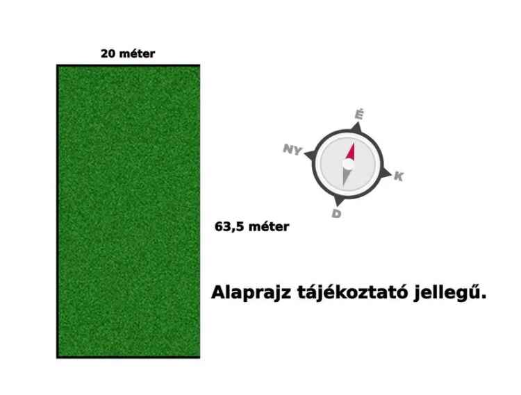 Ófalu 1271 m2-es építési telek eladó