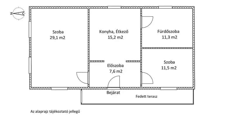 Csabrendeki családi ház eladó 75m2 részben felújitva