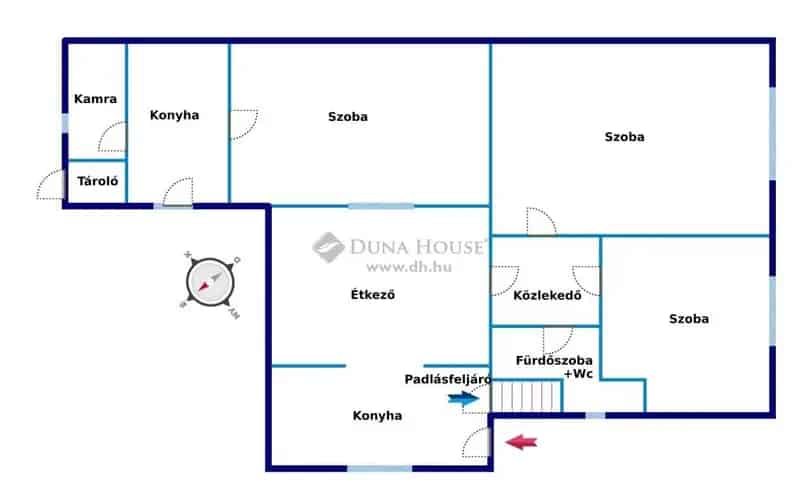 100m2-es felújítandó családi ház XVIII kerületben 332m2 telekkel