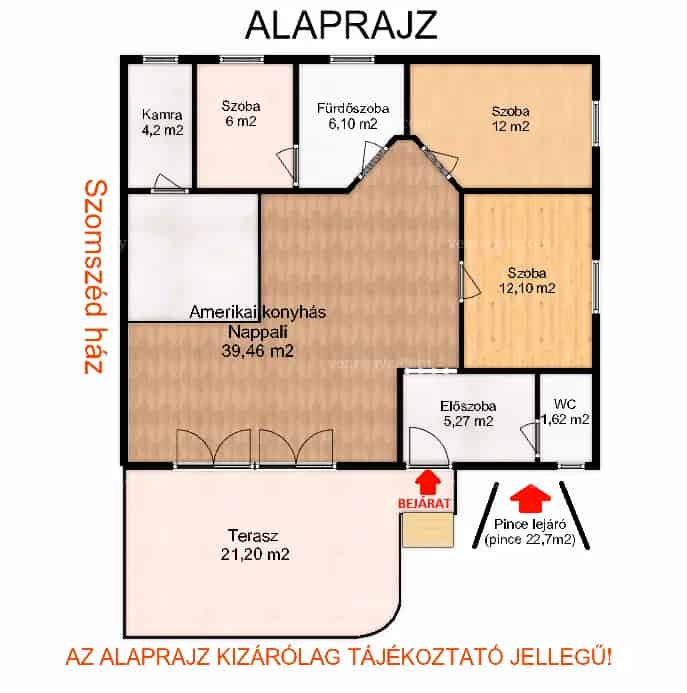 90m2-es családi ház Szigethalmon Duna-part közelében