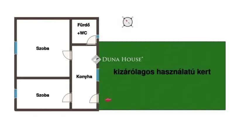 Eladó 2 szobás házrész Monoron saját kertrésszel