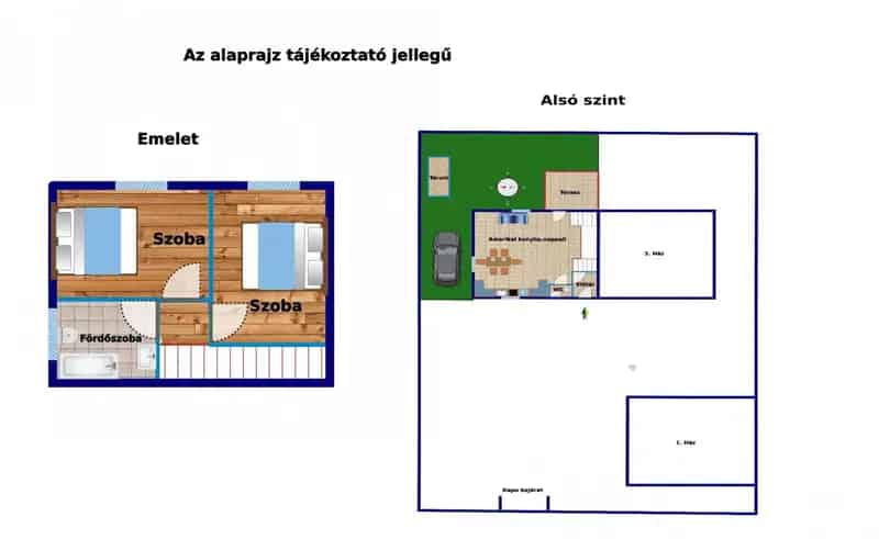 Eladó ikerházfél Miklóson - 2 hálószoba, terasz, CSOK