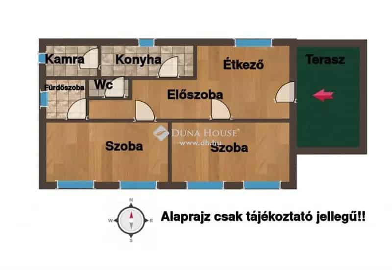 Tágas lakás Vecsésen eladó családi házban