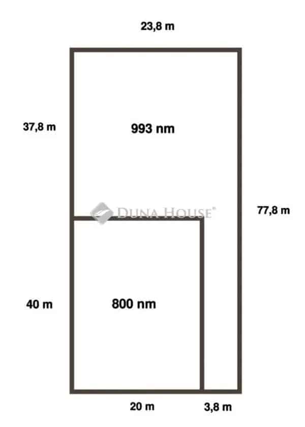 Tiszafüred 800 nm-es Építési Telek Eladó