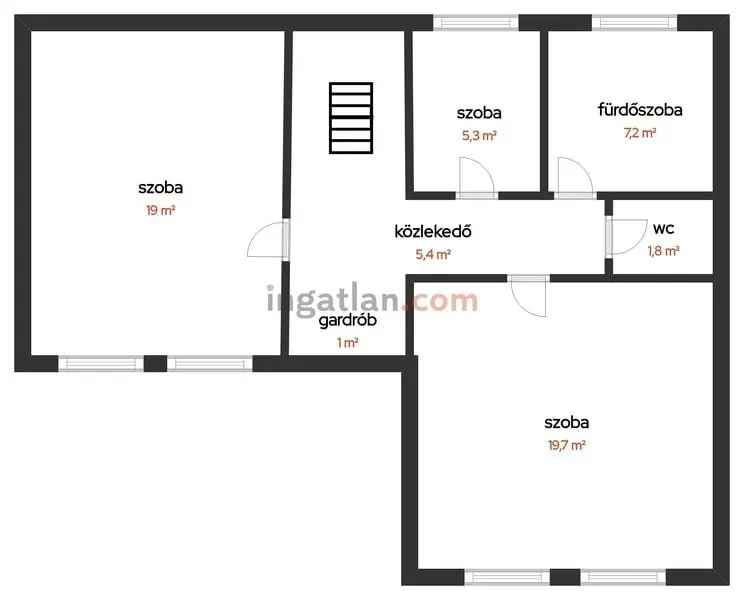 Józsai családi ház eladó 500 m2-es telken