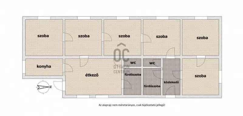 Felujítandó családi ház Nagykőrös belvárosában 990m2-es telken