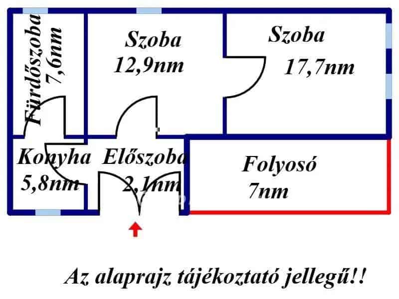 Jánoshida családi ház eladó 46 nm 783 nm telekkel