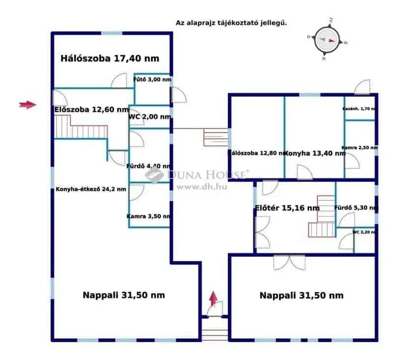 Szarvasi kétgenerációs családi ház eladó
