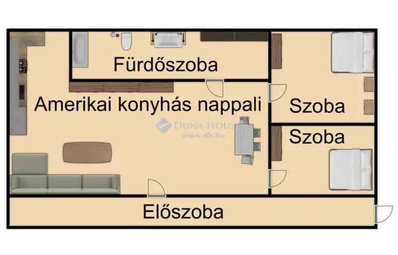 72 nm-es 2 szobás családi ház eladó Újfehértón