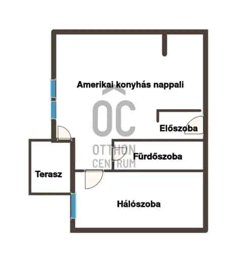 Budapest VIII kerületi eladó lakás terasszal és tetőtéri kerttel
