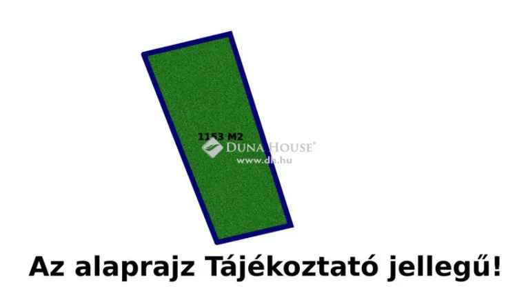 1153 m2-es Telek Eladó Pellérden - Családi Házra vagy Társasházra Alkalmas