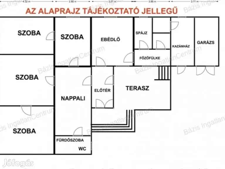 Tompa 140m2-es családi ház eladó - 4 szoba nagy telekkel