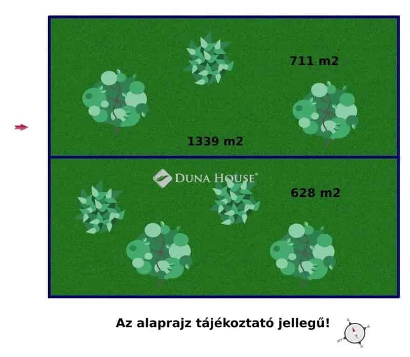 Budakeszi Makkosmárián építési telek eladó 1339 m²