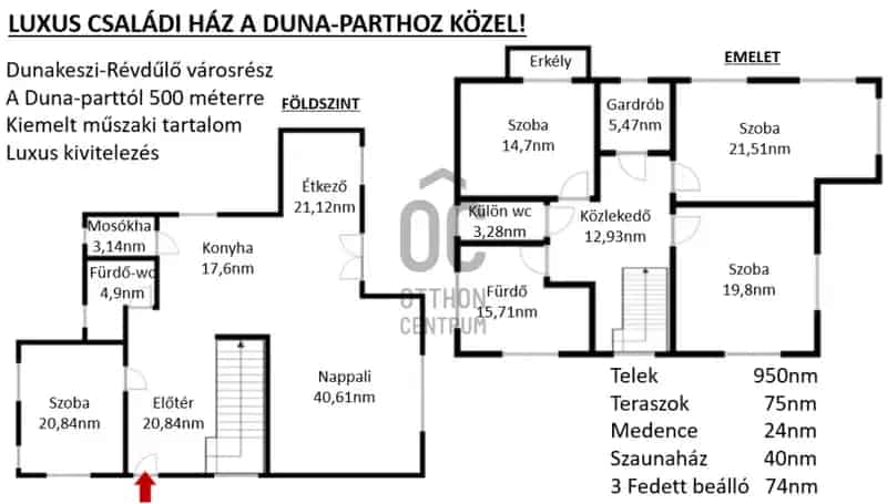 Dunakeszi Luxus Családi Ház Eladó Wellness Részleggel