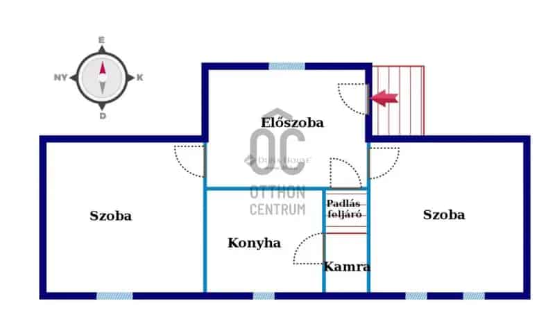 Nagypáli eladó családi ház 60 nm 5302 nm telekkel