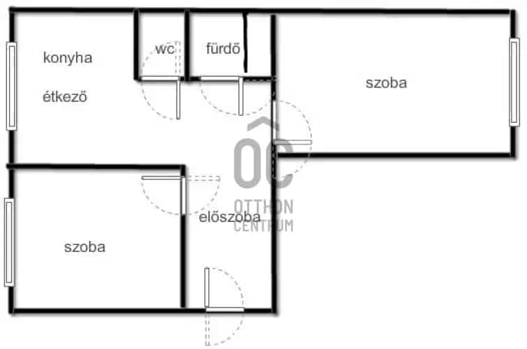 Ózdi eladó panel lakás 2 szoba 51nm H502872
