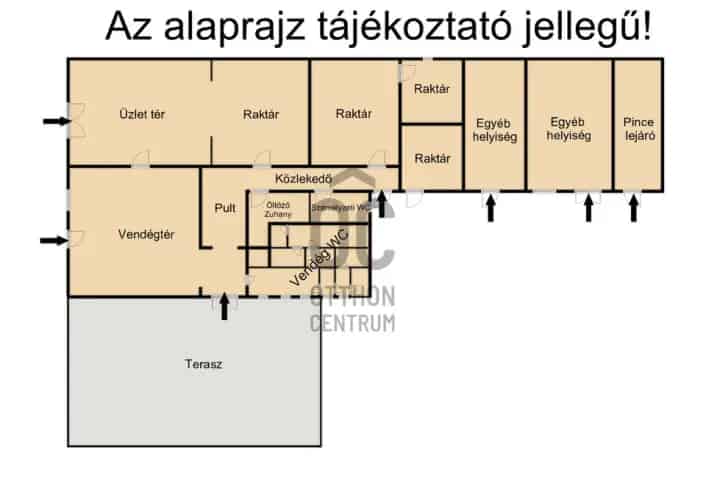 Dunaújvárosi üzleti ingatlan eladó 270 nm Óváros