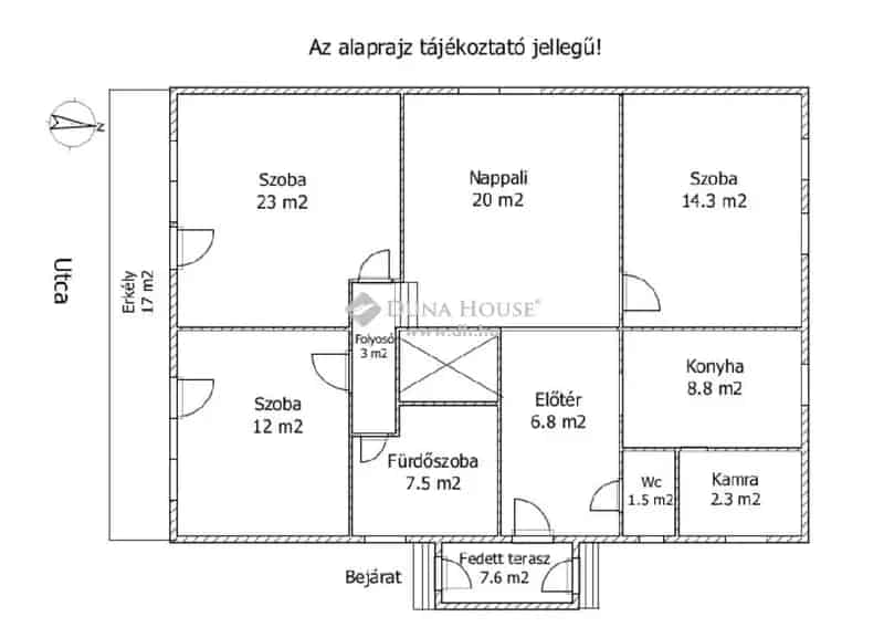 3 1 félszobás nagy erkélyes tégla ház Kisbácsán