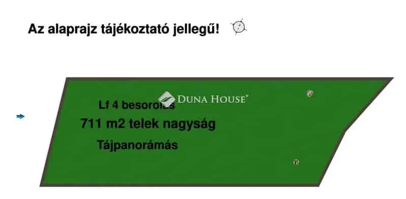 Balatonszőlős Építési Telek 711 m2 Panorámás Kilátással