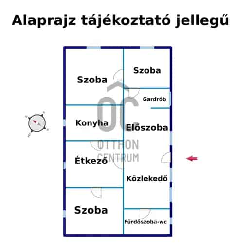 Nagybaracska családi ház eladó 88nm 3 szoba