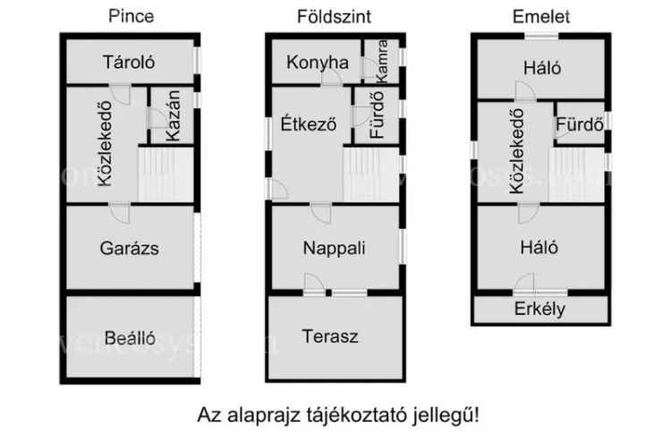 Eladó ház Porothon panorámás terasszal és kerttel