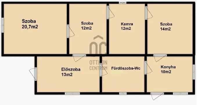 Tápiógyörgye 748m2-es telken lévő 4 szobás ház eladó
