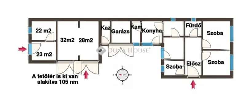 Gergelyiugornyai ház eladó 210 nm uj es 125 nm felujitando