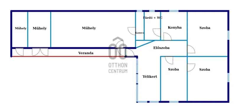 Barcsi családi ház eladó 3 szoba 1451 nm telekkel