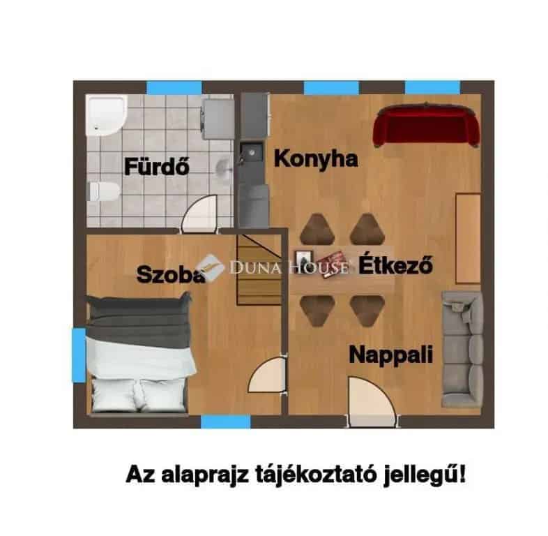 Csopaki kisház kiadó 1 fő részére