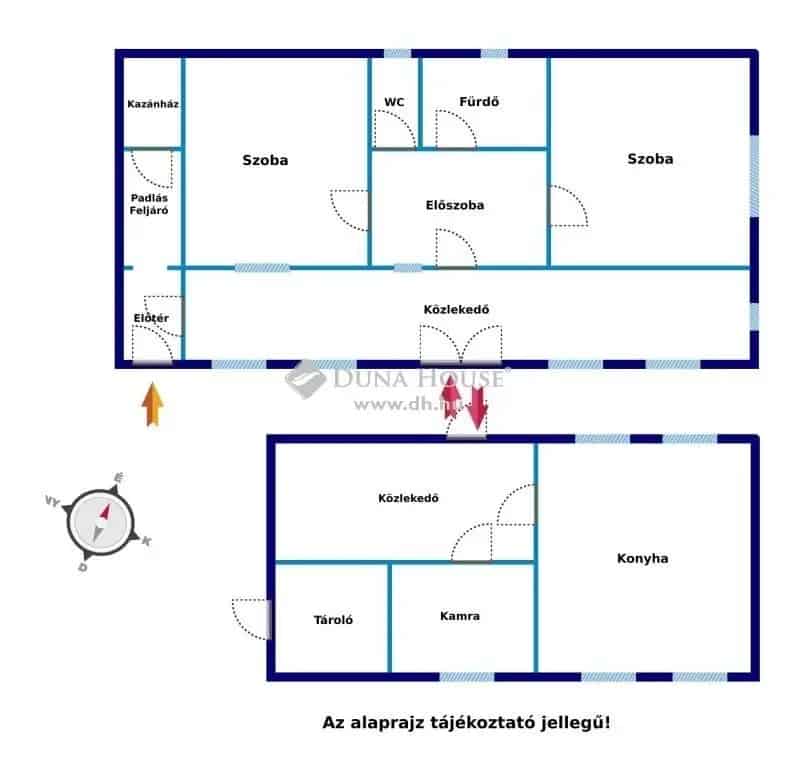 Tamási Szarkahegy 7248 m2-es telek eladó lakóházzal