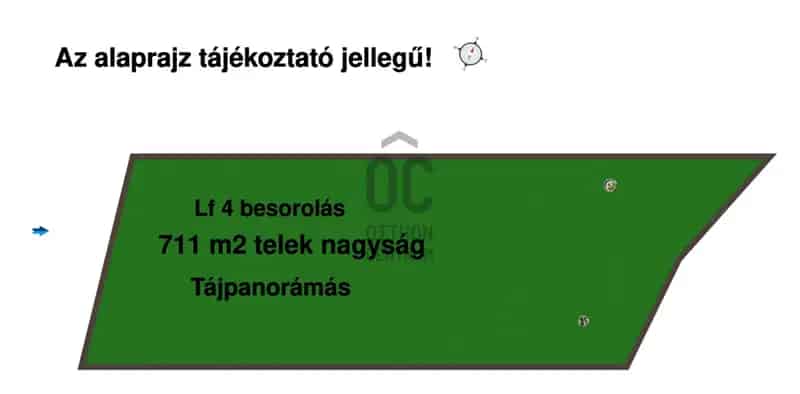 Balatonszőlősi Építési Telek Eladó 711 m2