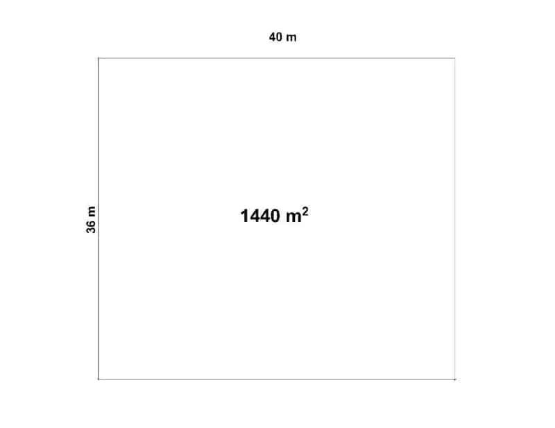 Derecskei építési telek eladó - 1440 m2 - kész alappal