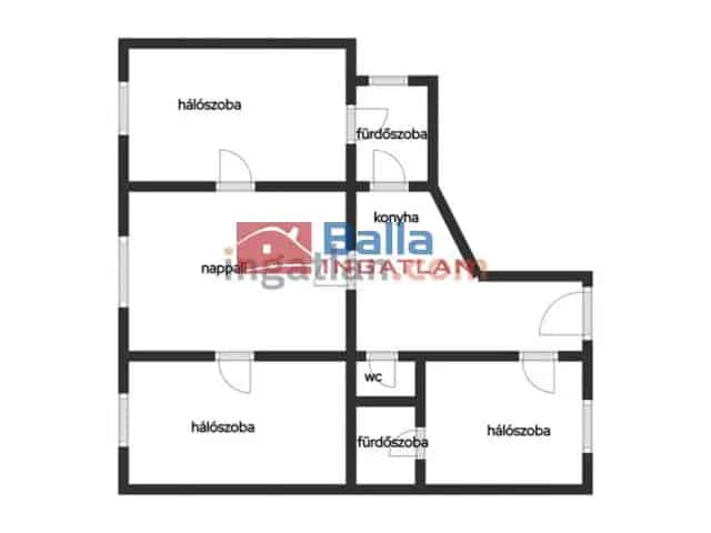Budapest I kerület 85m2 3 1 félszobás felújított lakás eladó