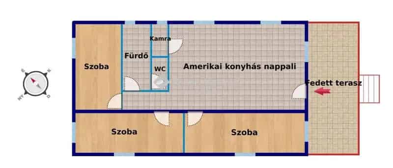 84 nm-es új építésű ház Csörögön
