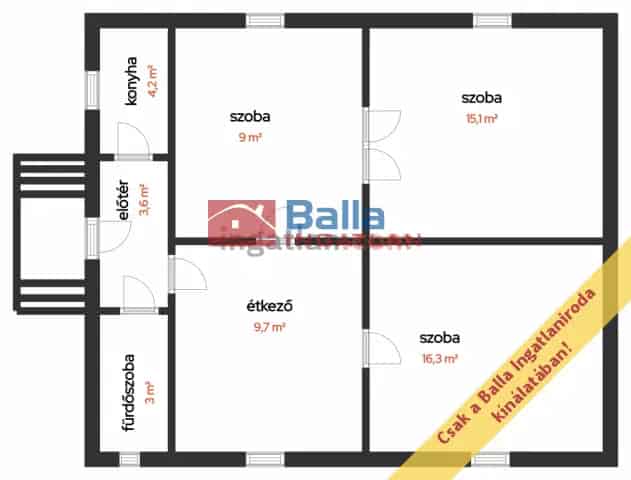 Balkány családi ház eladó 88nm 4 szoba