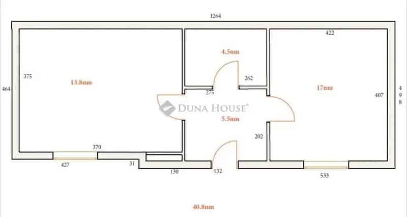 161 m² ház 844 m² telekkel - Vendégház - Garázs - Duna-part közel