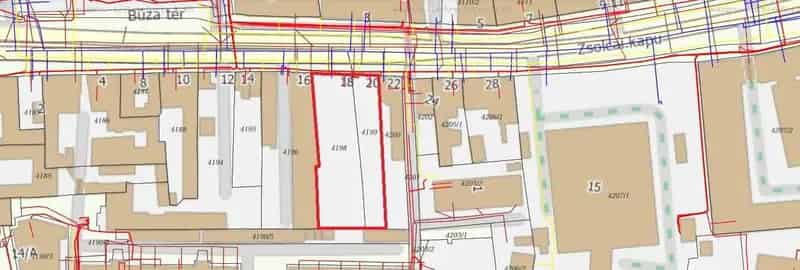 Miskolc Belváros 2057m2-es Telek Befektetés