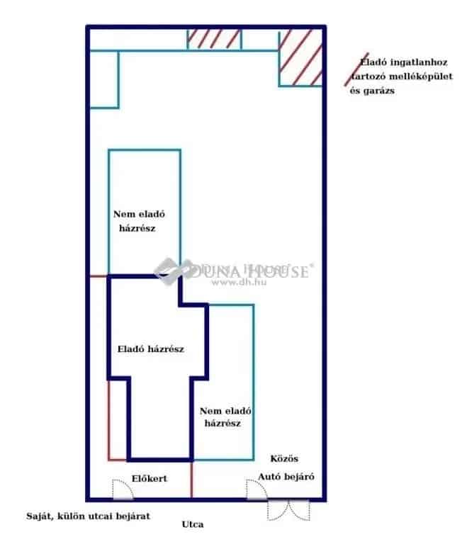 CSENDES KERTVÁROSI HÁZRÉSZ ELADÓ 62nm 2 5 szoba terasszal