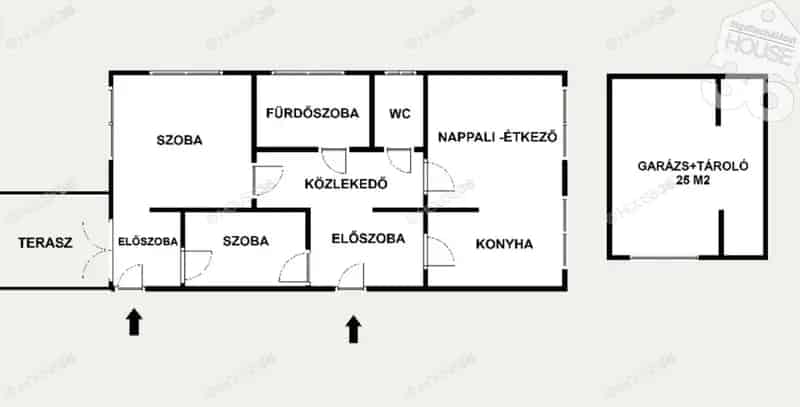 Kecskemét Belvárosi 100m2-es Családi Ház Kiadó