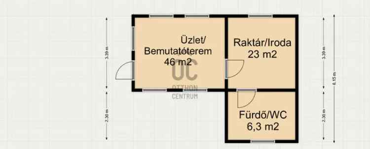 Üzlethelyiség kiadó Letenyén a 7-es útnál, 75 m2, utcafronti bejárat