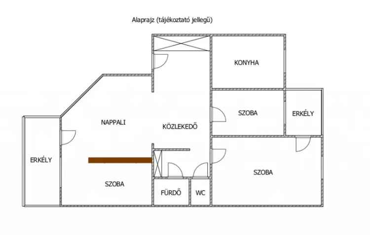 82 nm 4 szobás 2 erkélyes panellakás Káposztásmegyeren