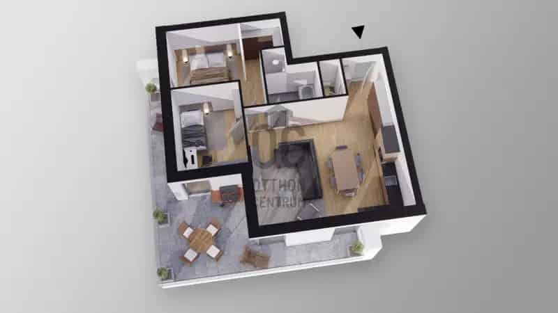 Balatonboglári új építésű lakás eladó - 66 m2 - 3 szoba - erkély