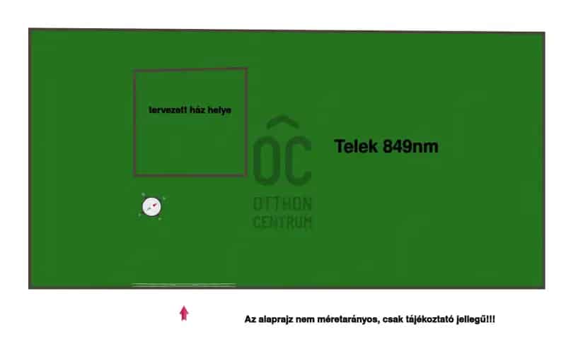 Szentendrei eladó telek építési engedéllyel 849nm